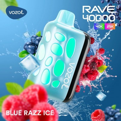 Vozol Rave 40000 Blue Razz Ice Vozol Rave 40000 Blue Razz Ice